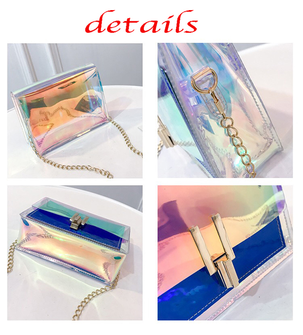 AIAZ194 Transparent Crossbody Bags laser bags